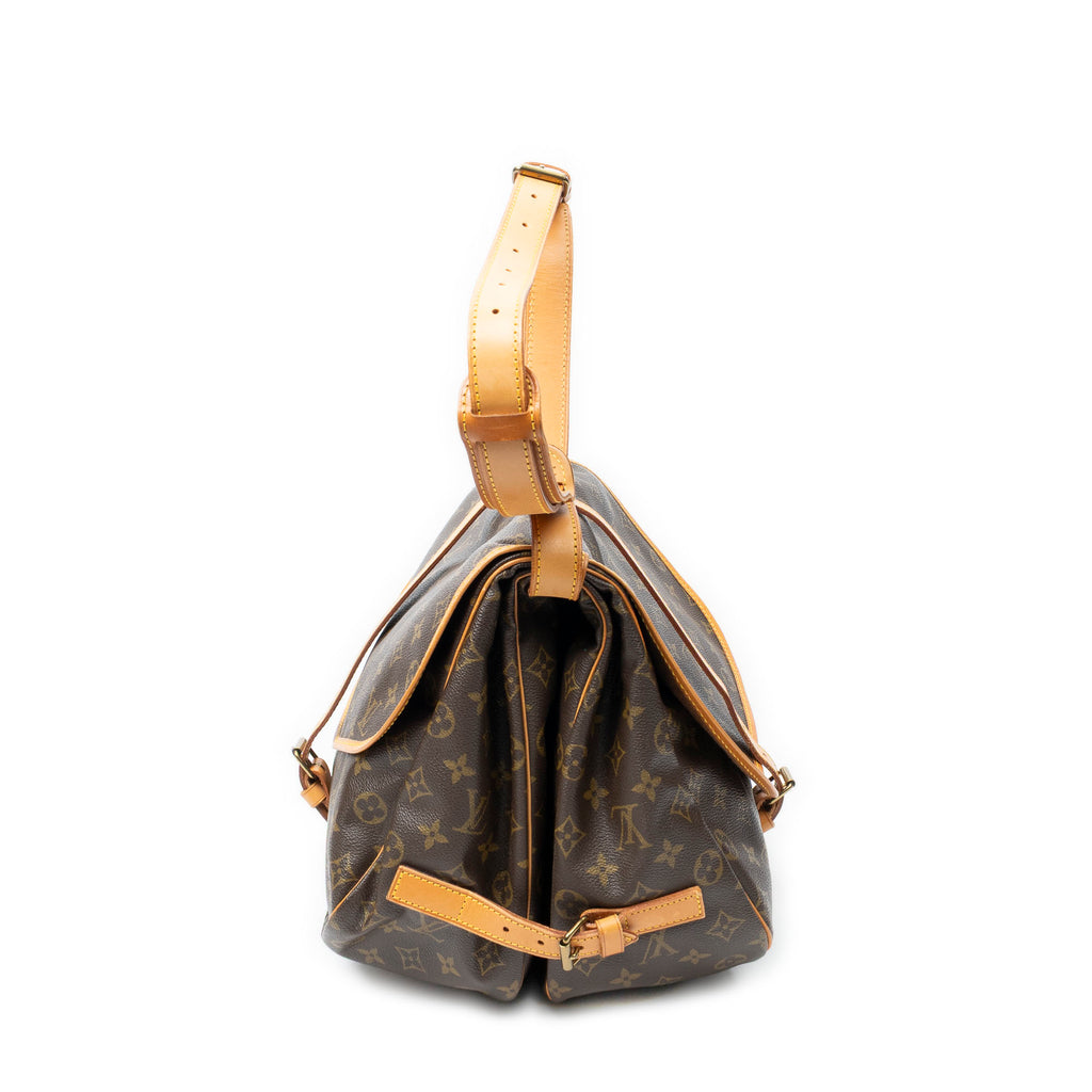 Shoulder Bag Saumur GM Brown Monogram Canvas