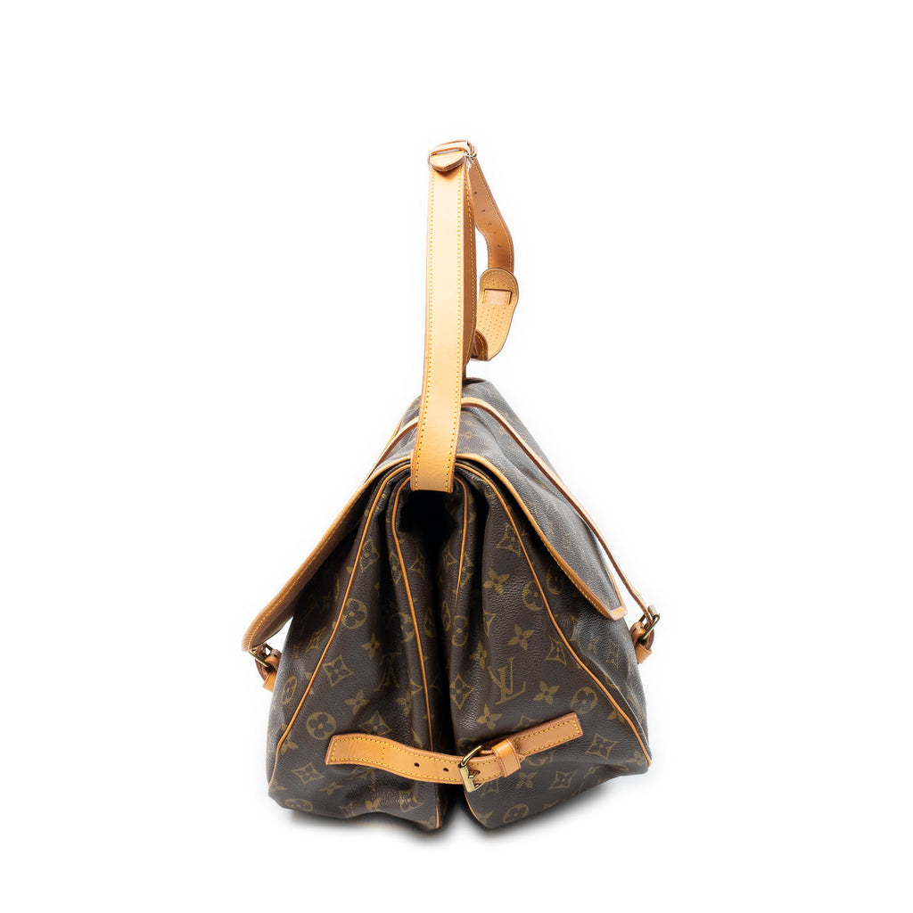 Shoulder Bag Saumur GM Brown Monogram Canvas