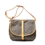 Shoulder Bag Saumur GM Brown Monogram Canvas