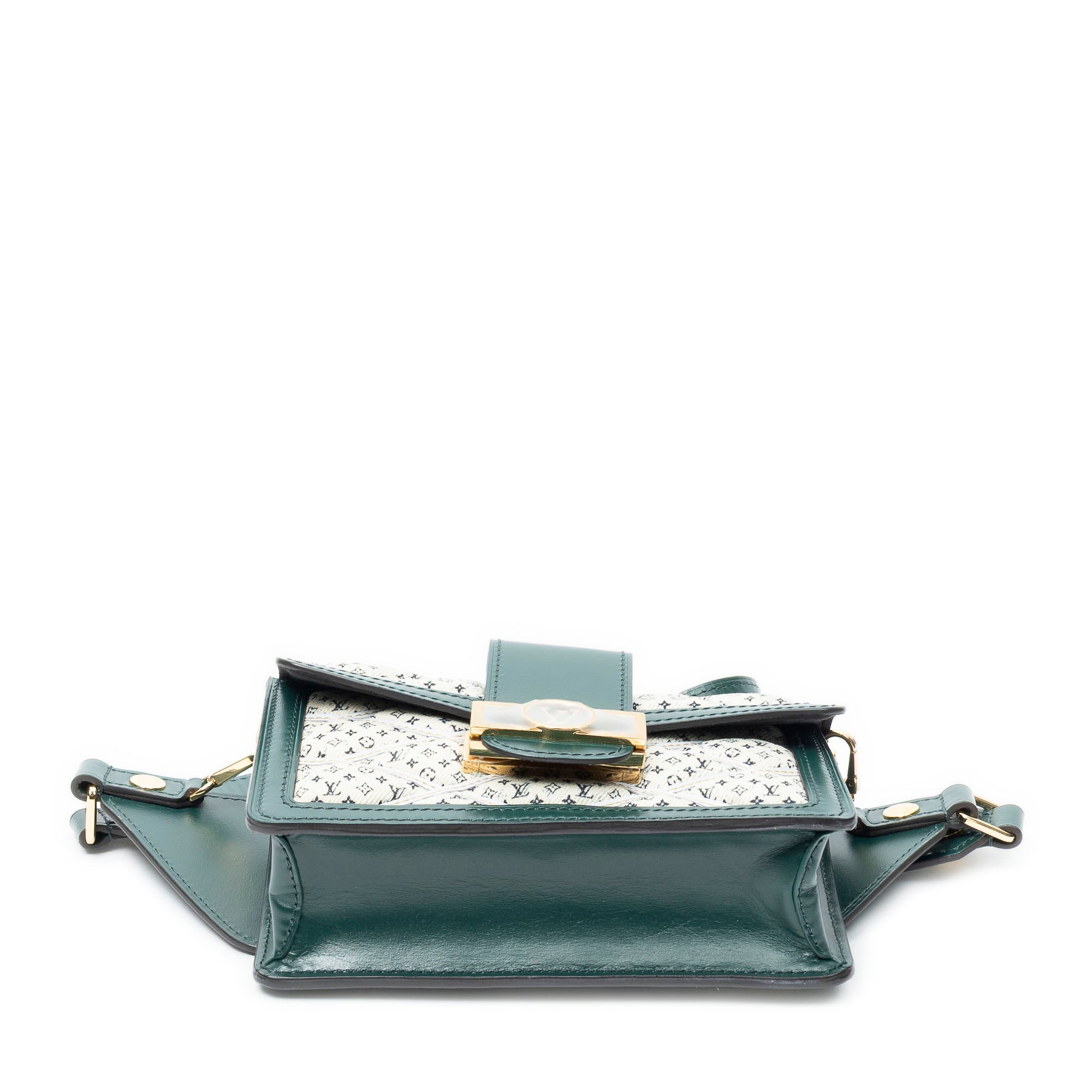 Waist Bag Dauphine Bumbag Green Monogram Denim Canvas