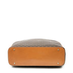 Bolso de mano con asa superior en lona revestida Macadam marrón