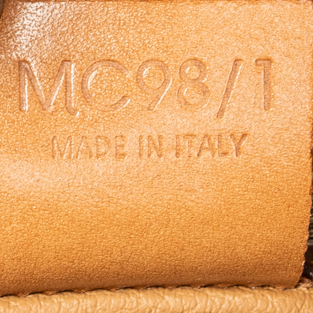 Bolso de mano con asa superior en lona revestida Macadam marrón
