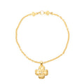 Necklace CC Clover Pendant Necklace Gold Gold Plated