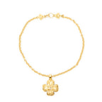 Necklace CC Clover Pendant Necklace Gold Gold Plated