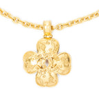 Necklace CC Clover Pendant Necklace Gold Gold Plated