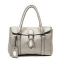 Handbag Mini Linda Grey Selleria Leather