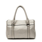 Handbag Mini Linda Grey Selleria Leather