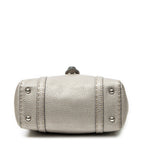 Handbag Mini Linda Grey Selleria Leather