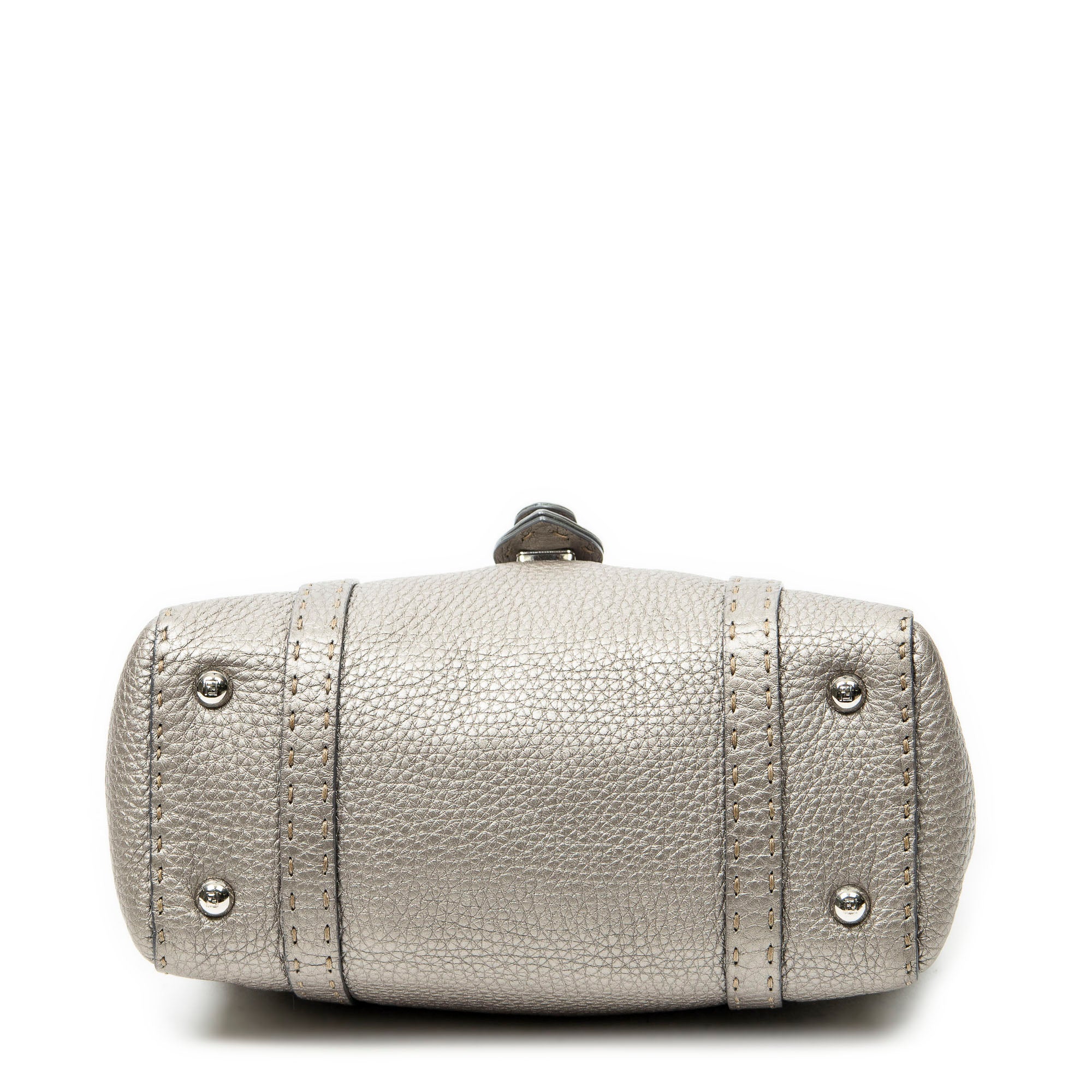 Handbag Mini Linda Grey Selleria Leather