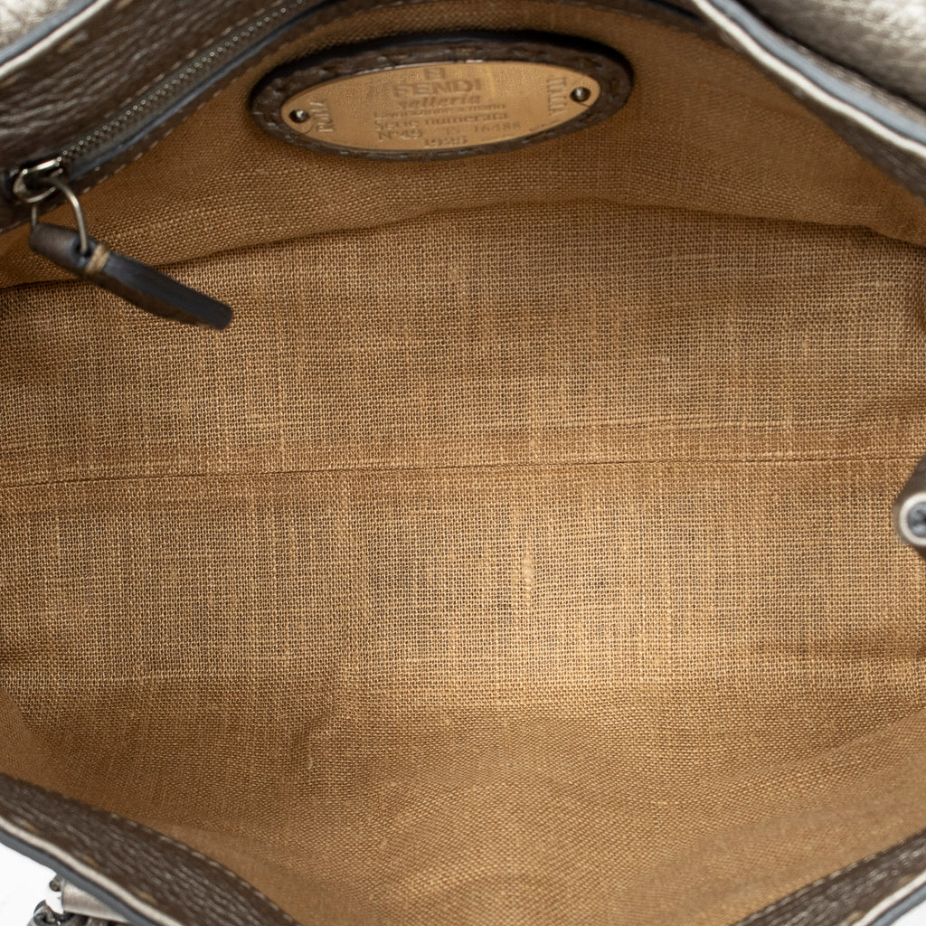 Handbag Mini Linda Grey Selleria Leather