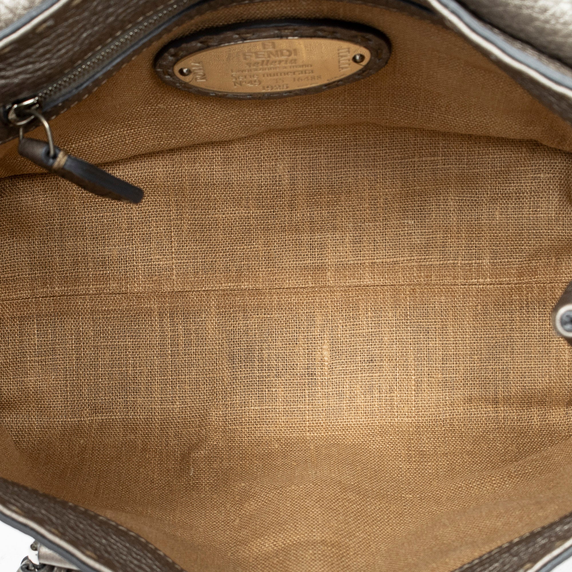 Handbag Mini Linda Grey Selleria Leather