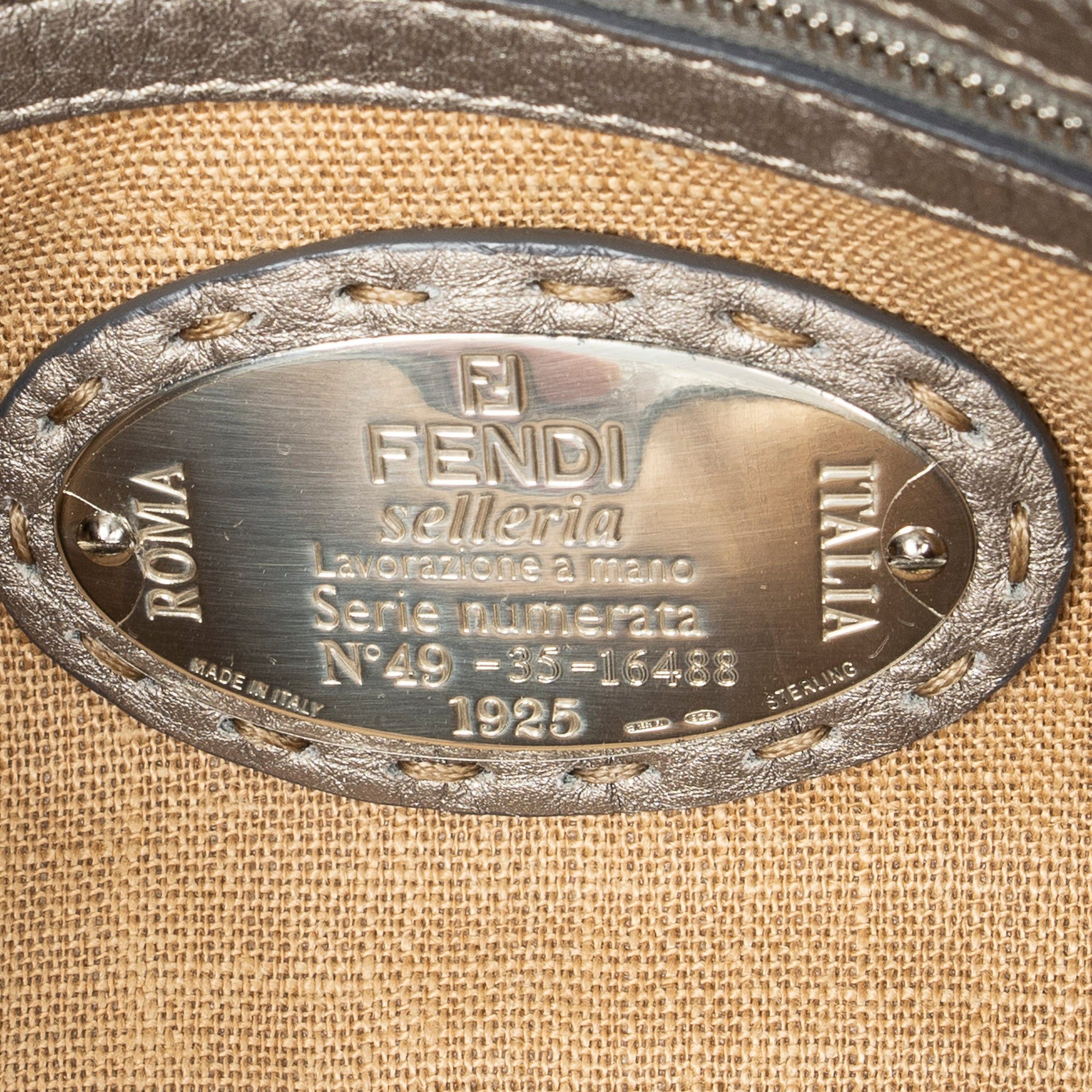 Handbag Mini Linda Grey Selleria Leather