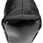 Handbag Large Bamboo Shopper Tote Black Nylon Canvas