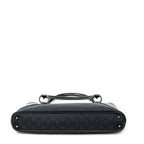 Shoulder Bag Horizontal Jacquard Tote Black Monogrammed Canvas