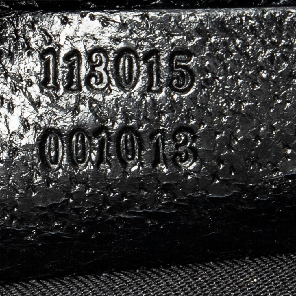 Shoulder Bag Horizontal Jacquard Tote Black Monogrammed Canvas