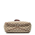 Shoulder Bag Small Shoulder Tote Maroon Monogrammed Canvas