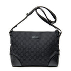 Shoulder Bag Joy Messenger Black Monogrammed Canvas