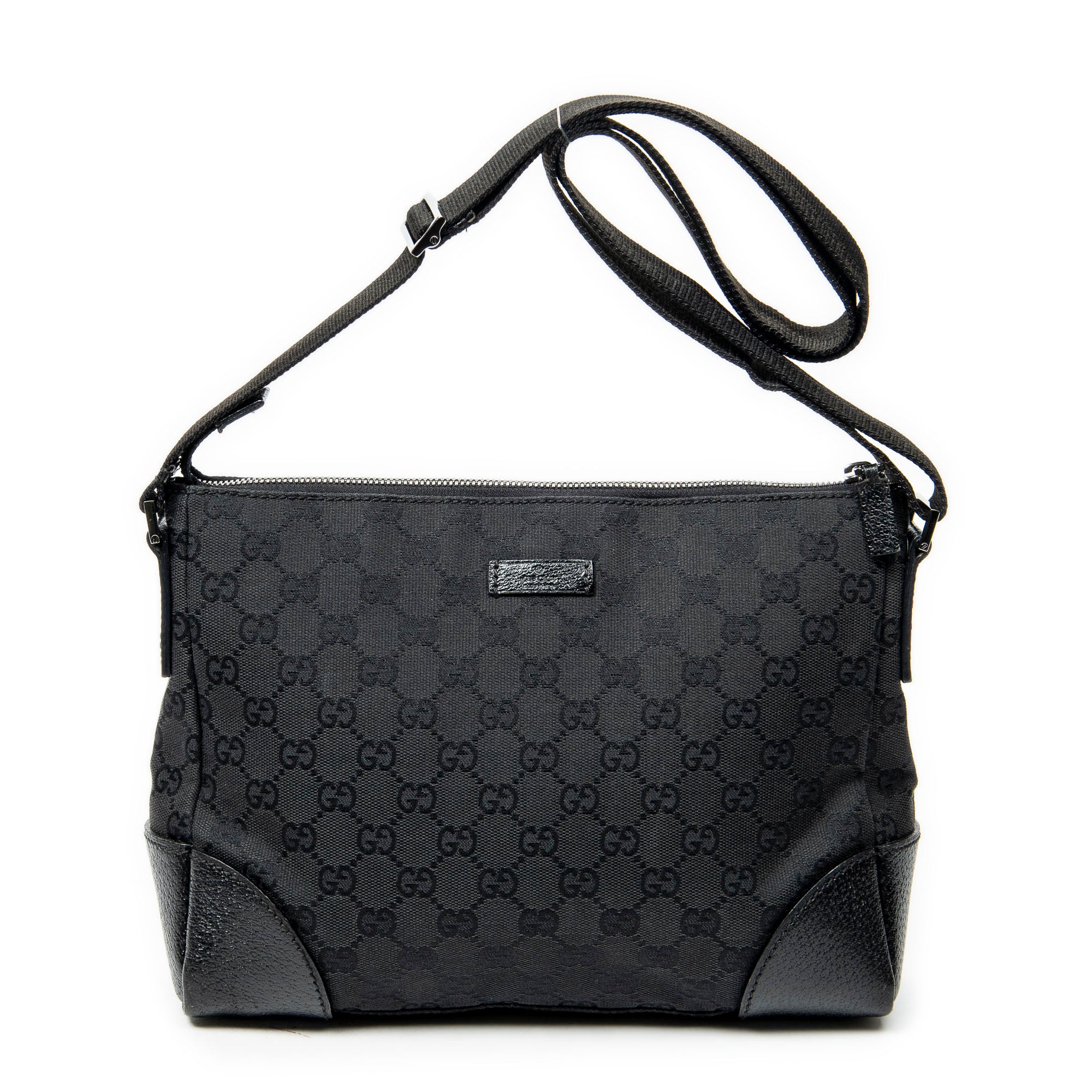 Shoulder Bag Joy Messenger Black Monogrammed Canvas