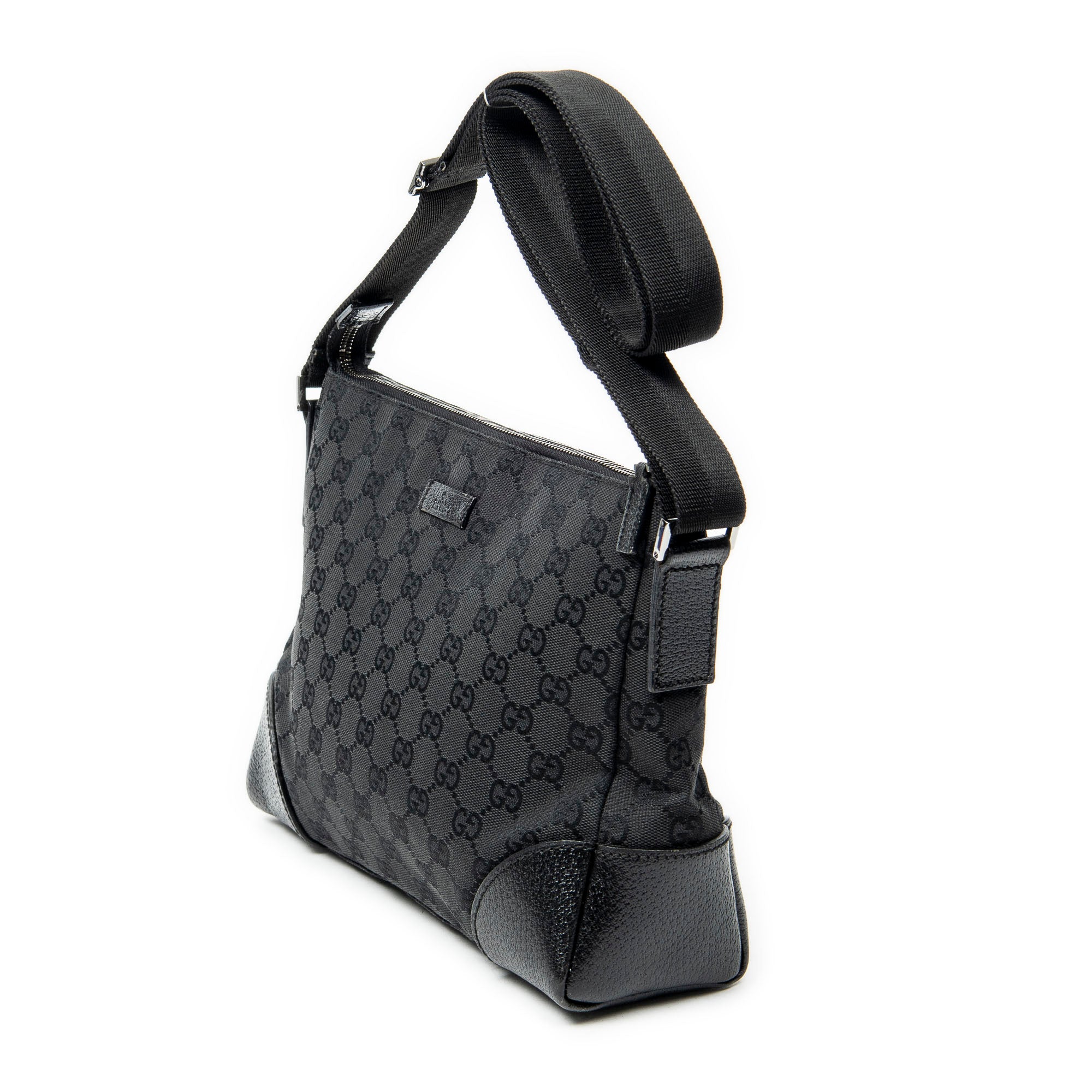 Shoulder Bag Joy Messenger Black Monogrammed Canvas
