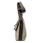 Shoulder Bag Medium Buckle Messenger Dark Brown Supreme Coated Canvas