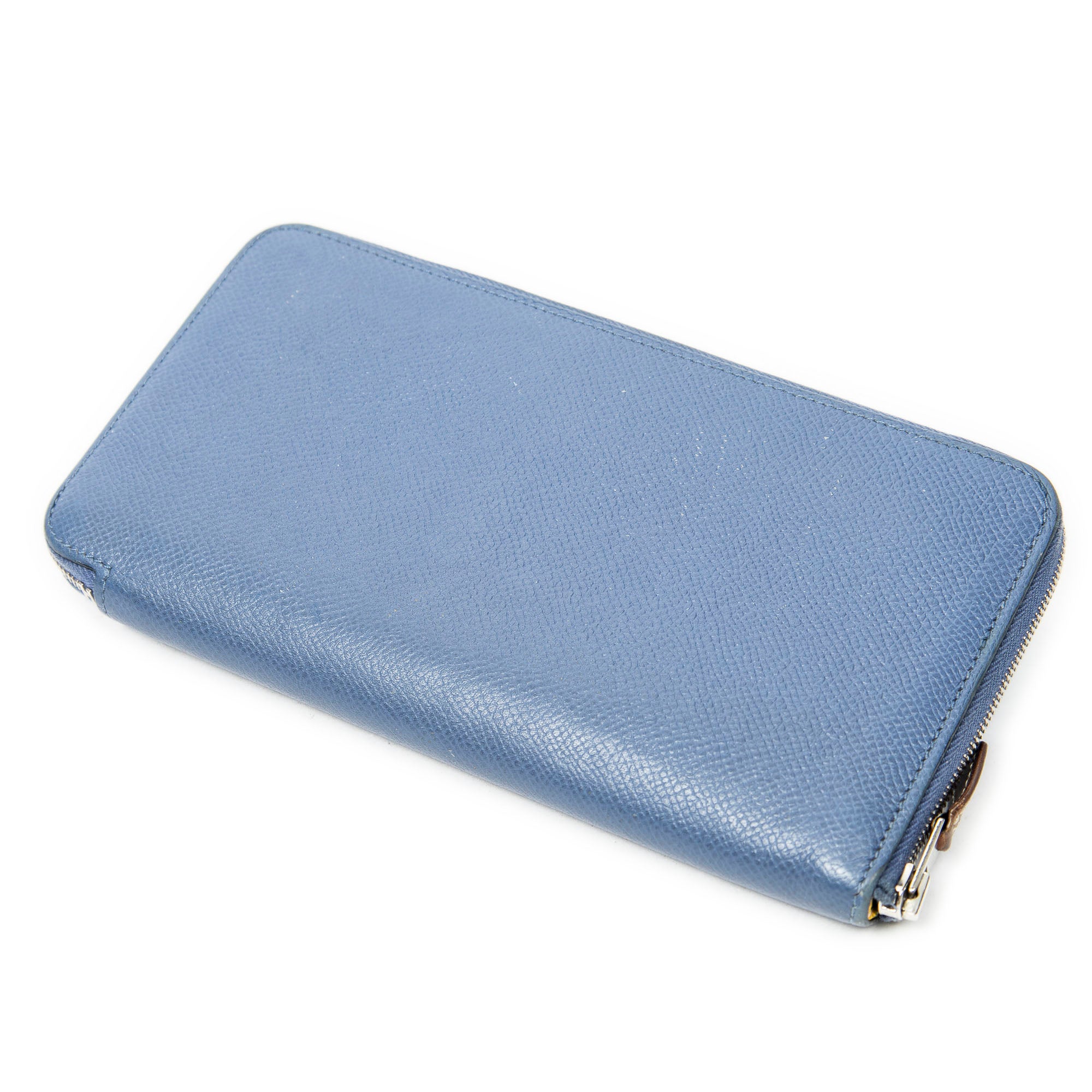 Wallet Azap Silk'In Classique Long Wallet Blue Agate Epsom Leather