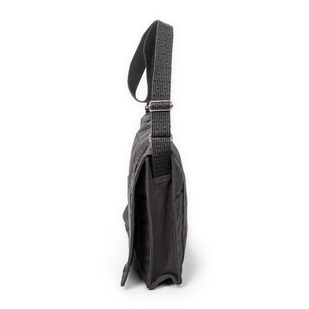 Shoulder Bag Herline Besace MM Grey Canvas