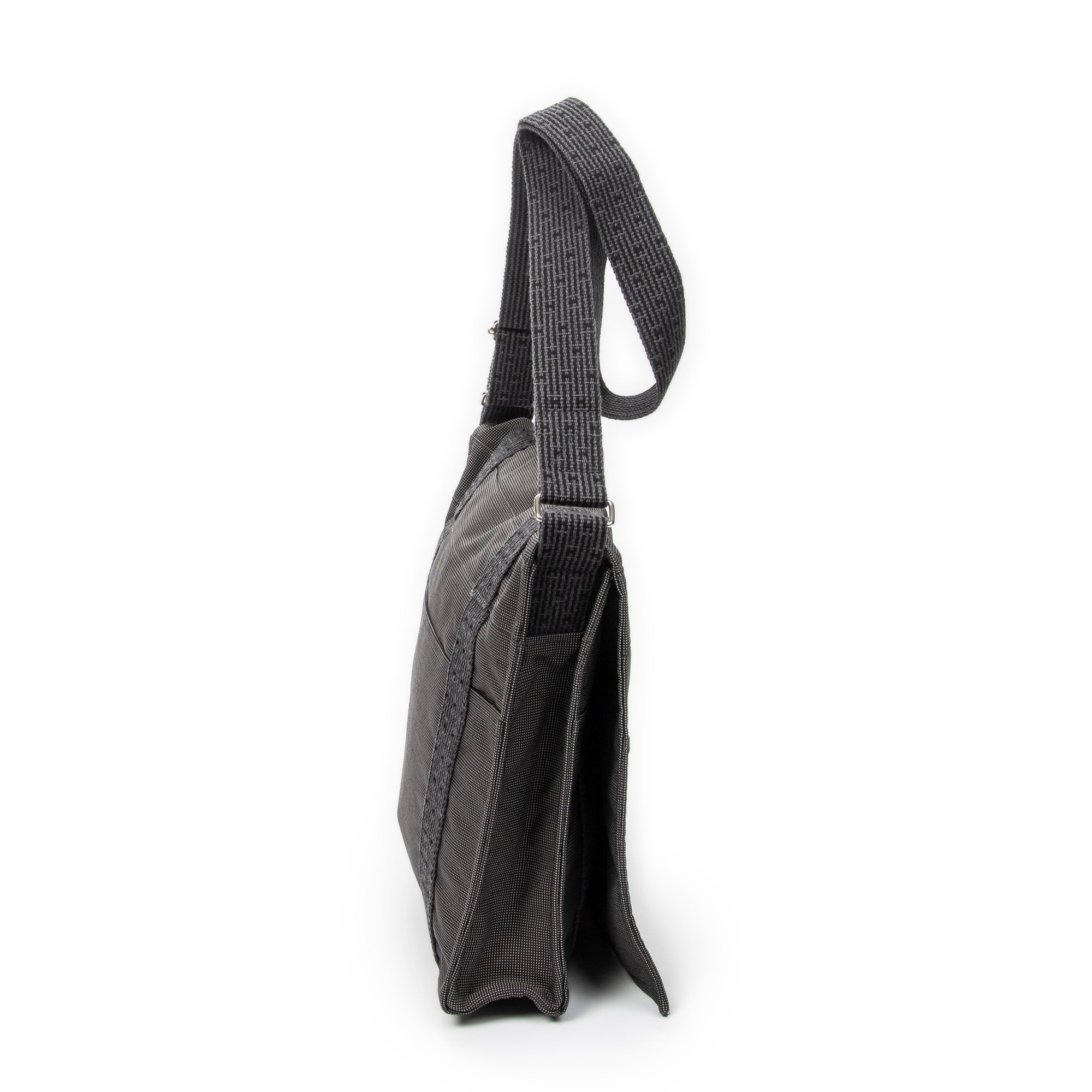 Shoulder Bag Herline Besace MM Grey Canvas