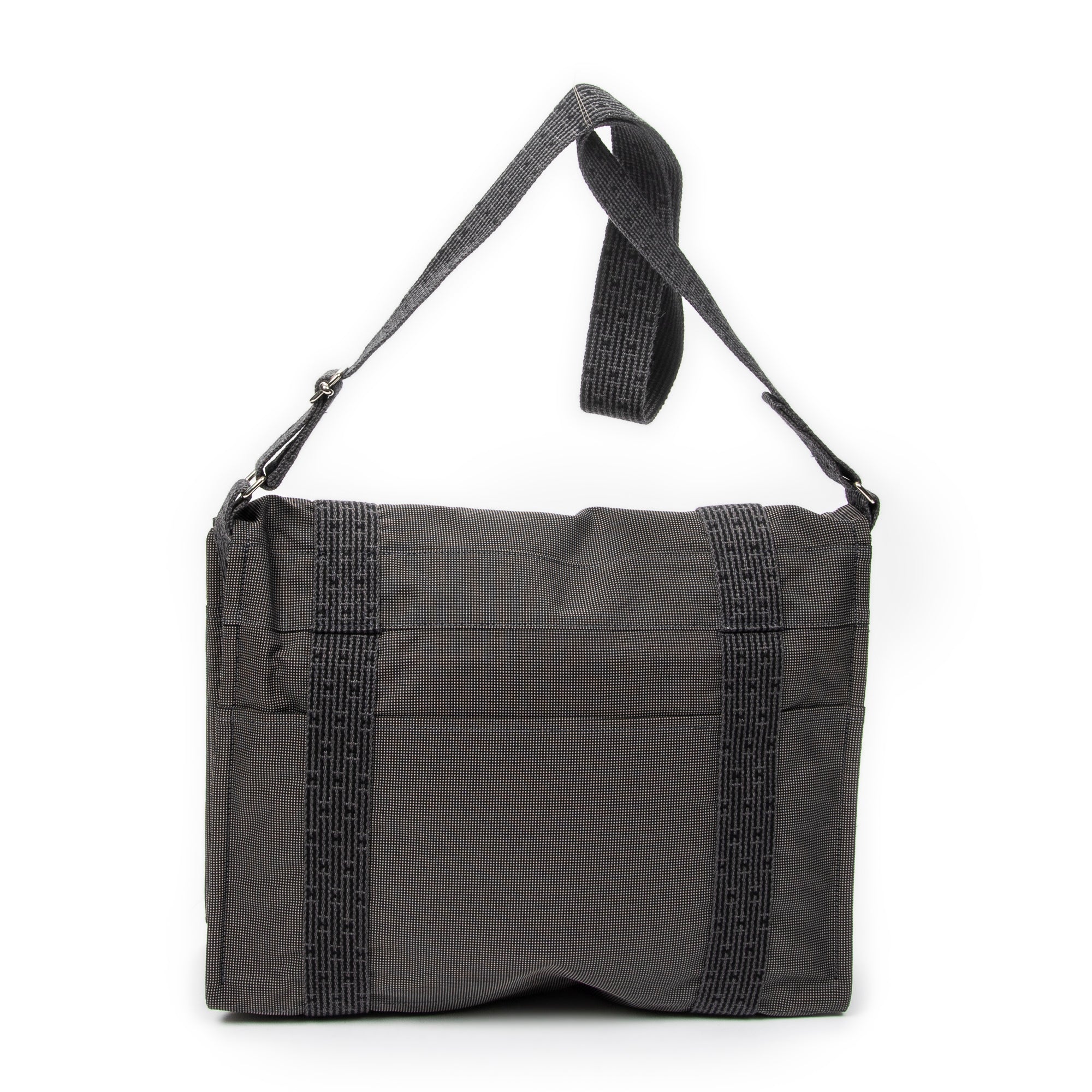 Shoulder Bag Herline Besace MM Grey Canvas