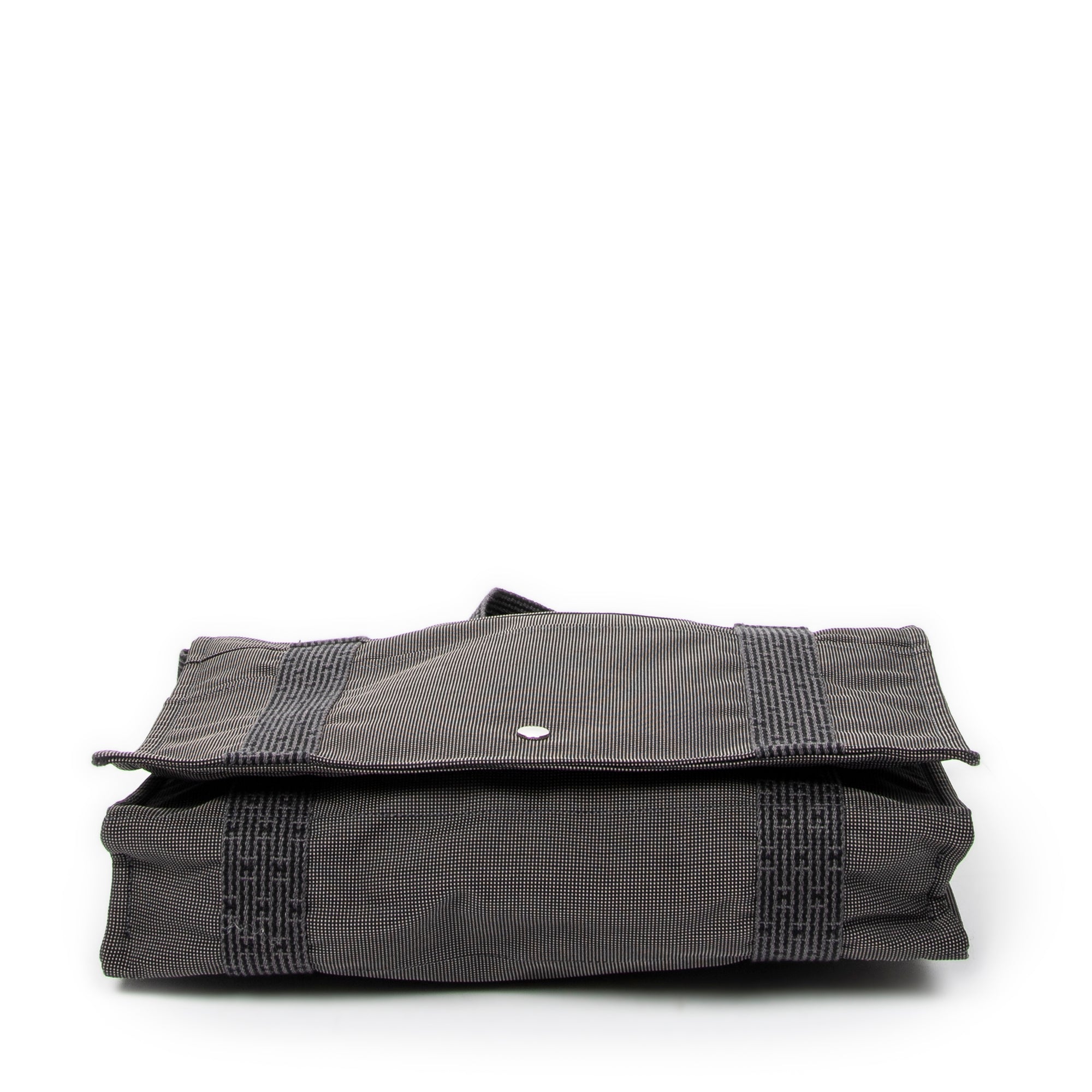 Shoulder Bag Herline Besace MM Grey Canvas