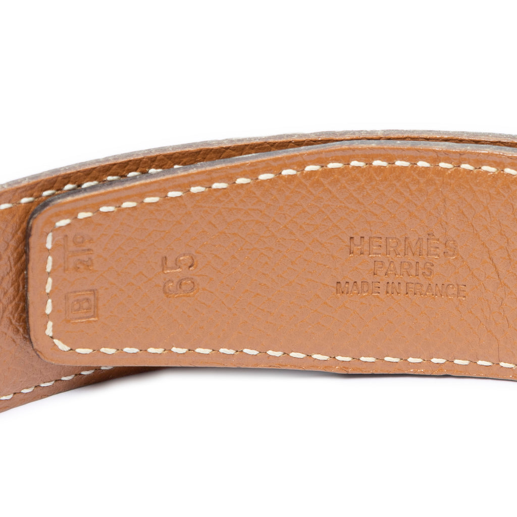 Cinturón Constance H 65 de piel Box negra