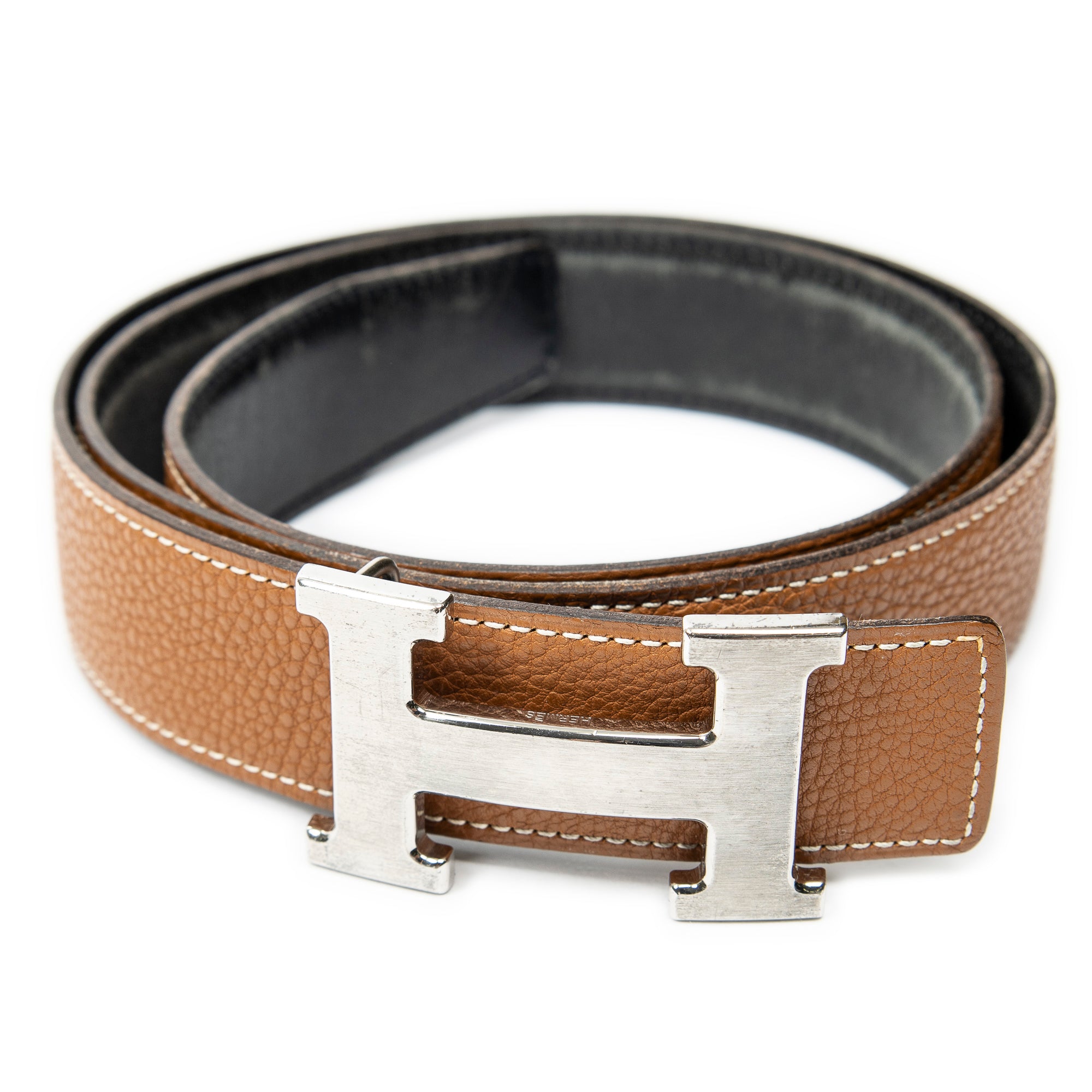 Belt Constance H Belt 85 Black Togo Leather