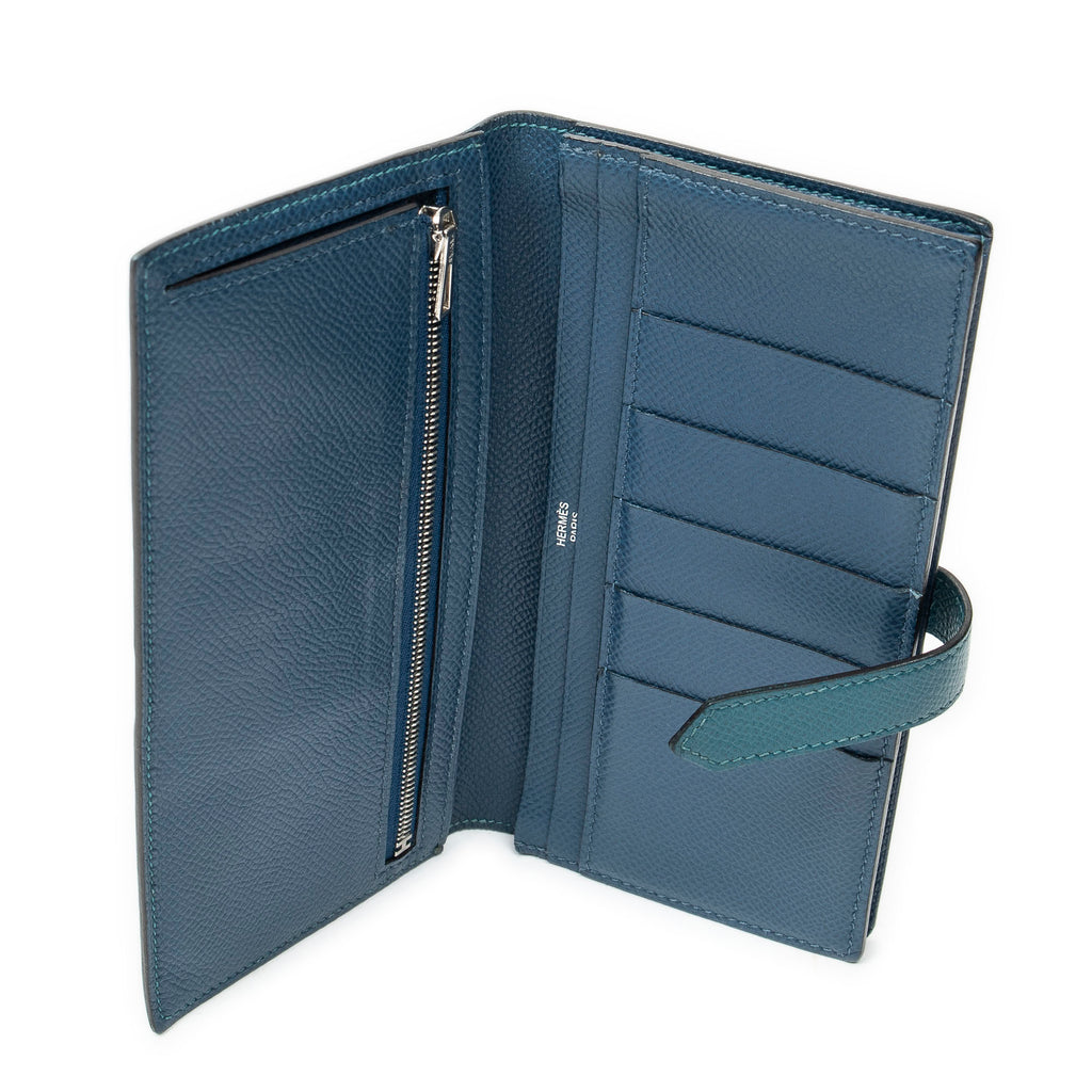 Wallet Bicolor Bearn Wallet Malachite Epsom Leather