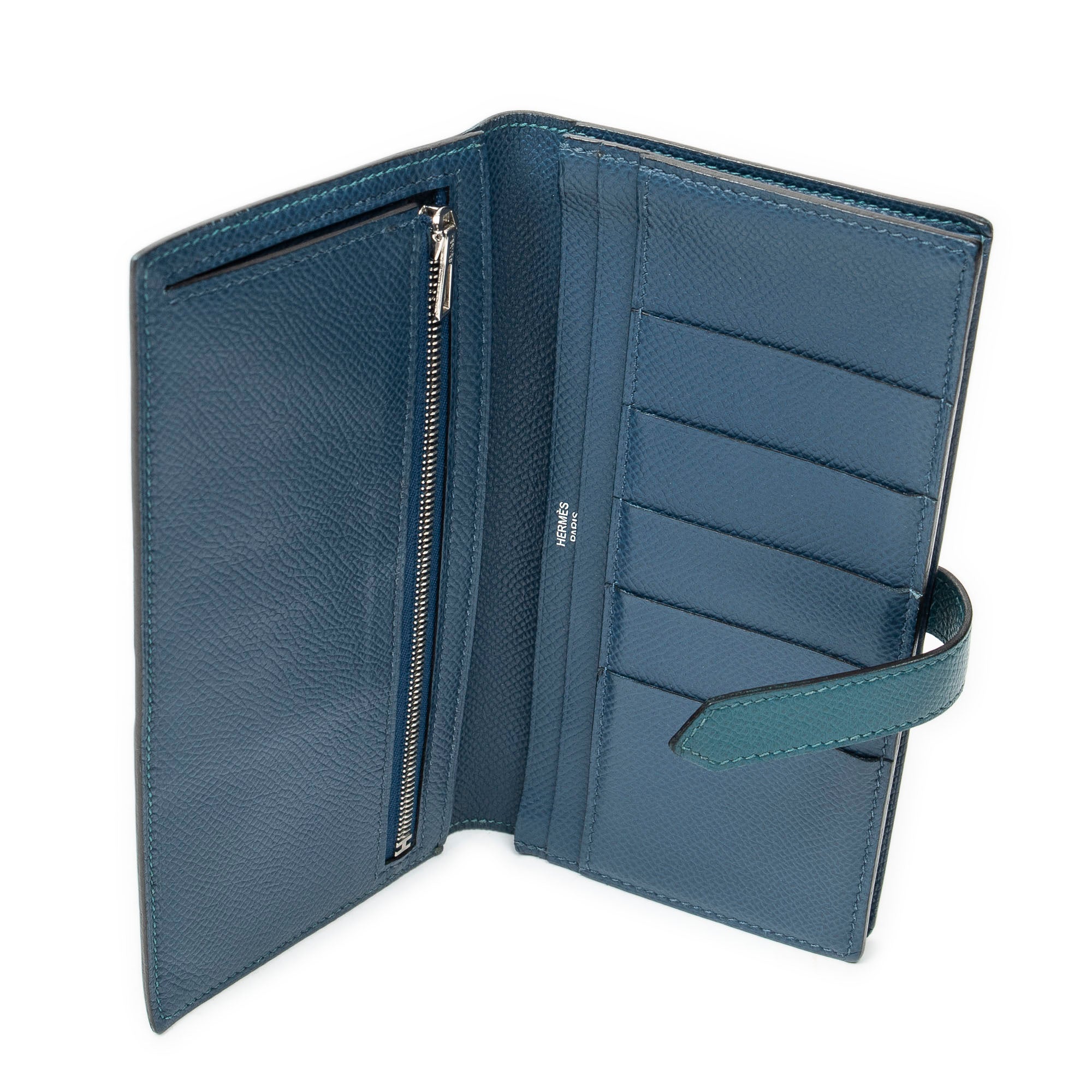 Wallet Bicolor Bearn Wallet Malachite Epsom Leather