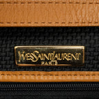 Shoulder Bag Vintage Flap Crossbody Black Woven Coated Canvas
