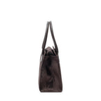 Handbag Vintage Small Top Handle Tote Dark Brown Monogram Nylon Canvas