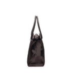 Handbag Vintage Small Top Handle Tote Dark Brown Monogram Nylon Canvas