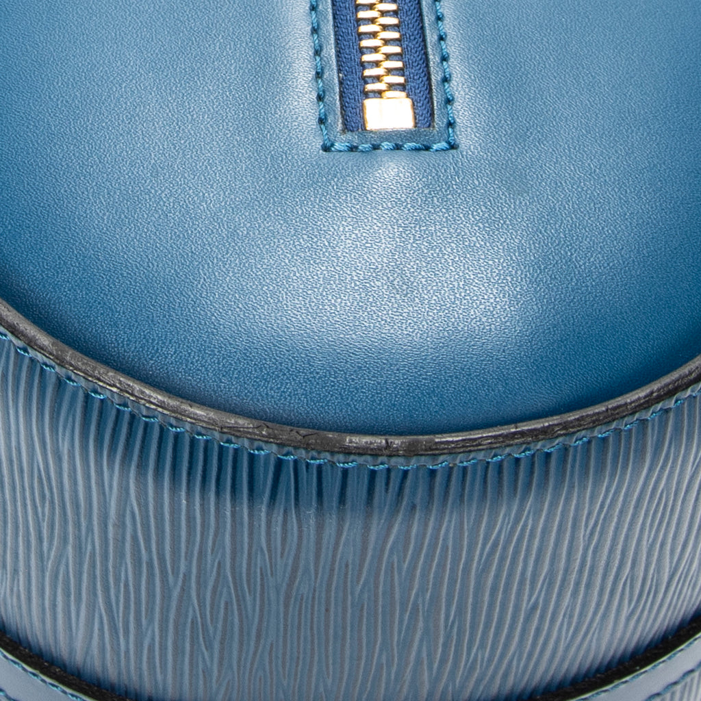Handbag Soufflot Blue Epi