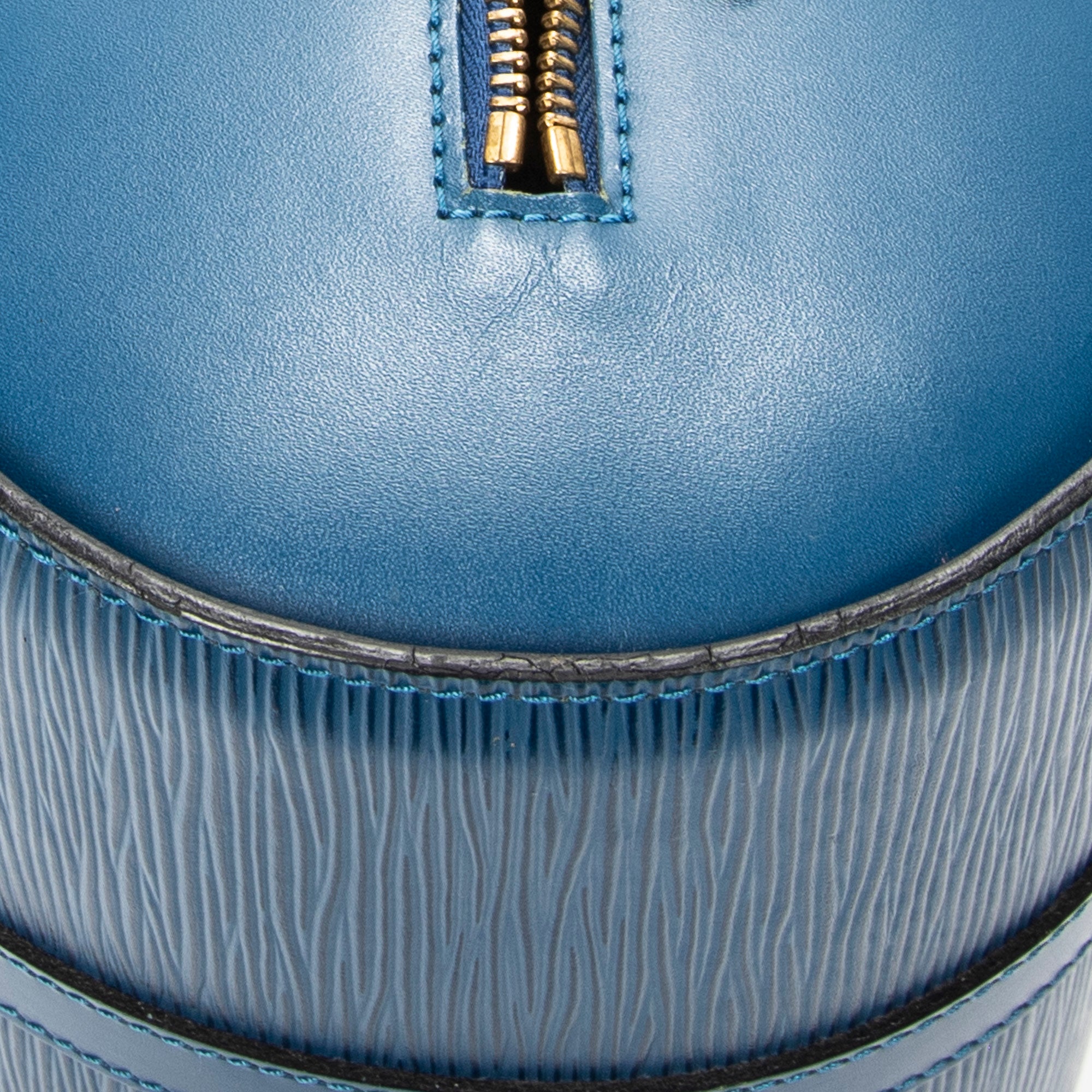 Handbag Soufflot Blue Epi