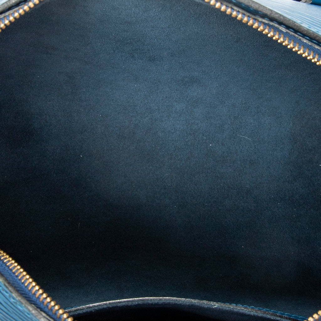 Handbag Soufflot Blue Epi