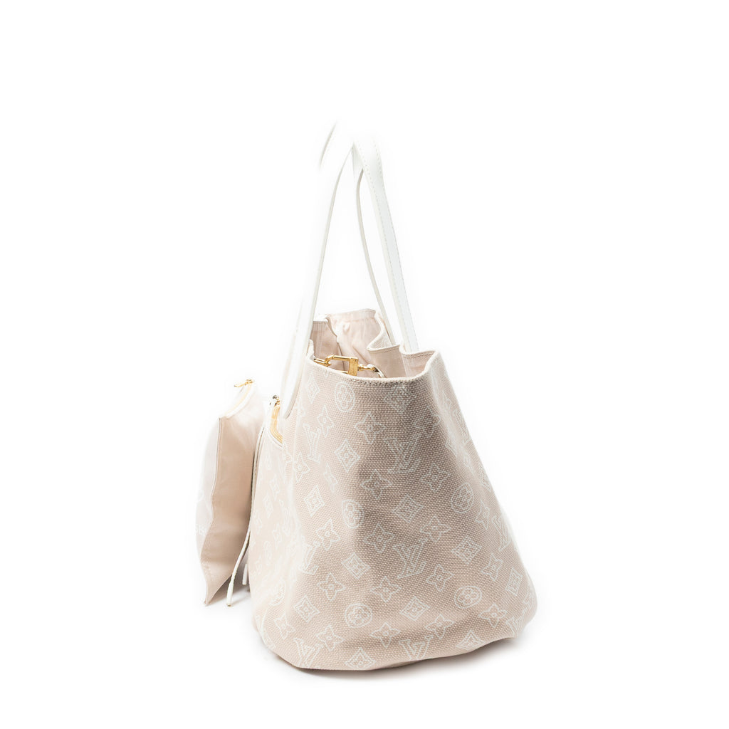 Shoulder Bag Cabas Ipanema GM Sable Monogram Woven Canvas