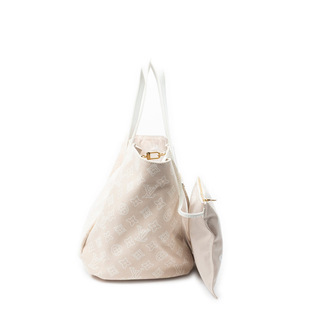 Shoulder Bag Cabas Ipanema GM Sable Monogram Woven Canvas