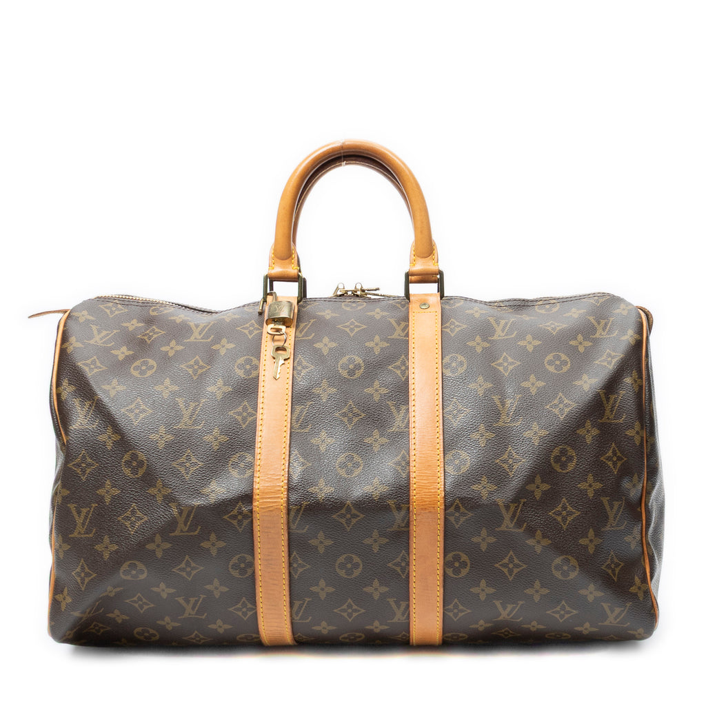Travel Bag Keepall 45 Brown Monogram Canvas