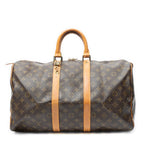 Travel Bag Keepall 45 Brown Monogram Canvas