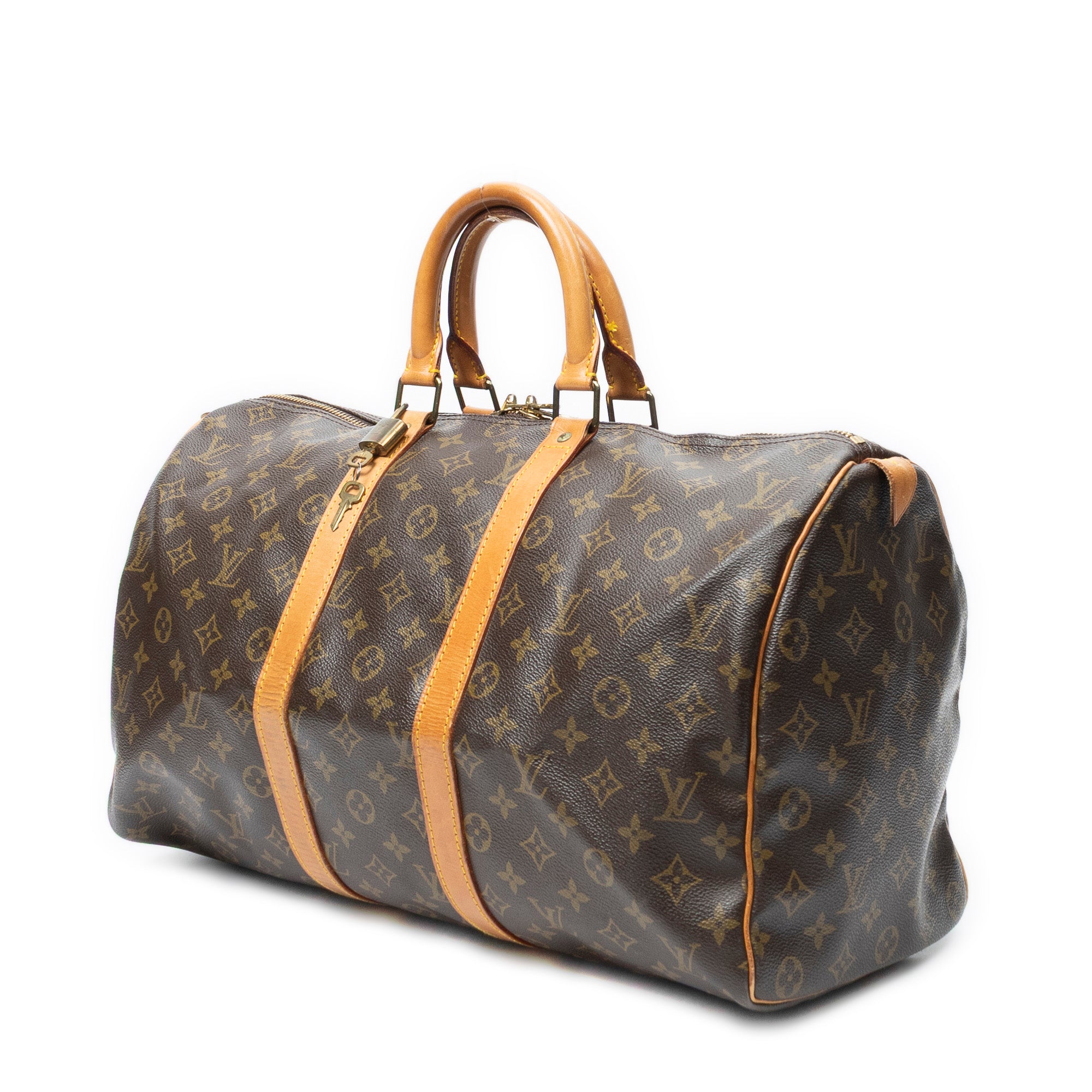Travel Bag Keepall 45 Brown Monogram Canvas