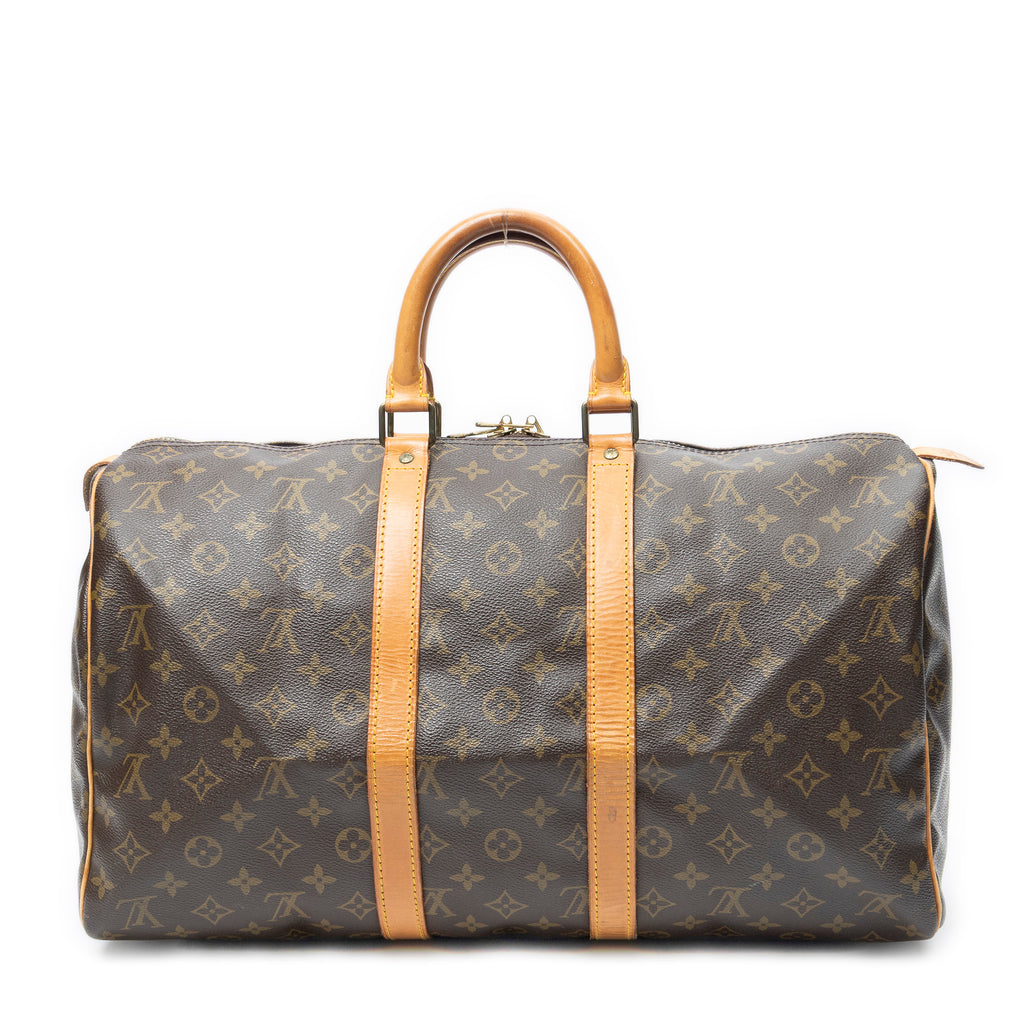 Travel Bag Keepall 45 Brown Monogram Canvas