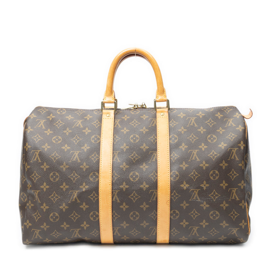 Travel Bag Keepall 45 Brown Monogram Canvas