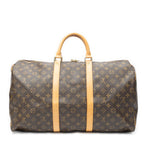 Travel Bag Keepall 50 Brown Monogram Canvas