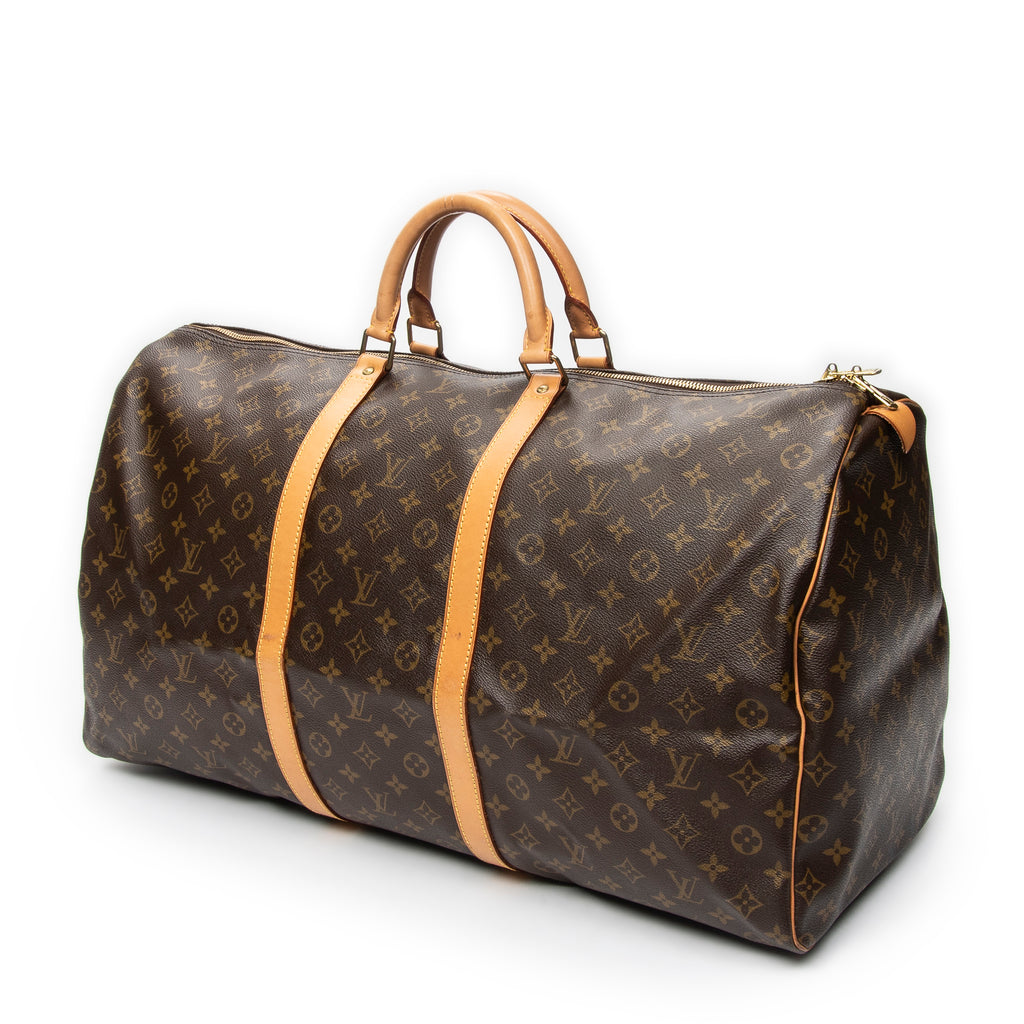 Travel Bag Keepall 60 Brown Monogram Canvas