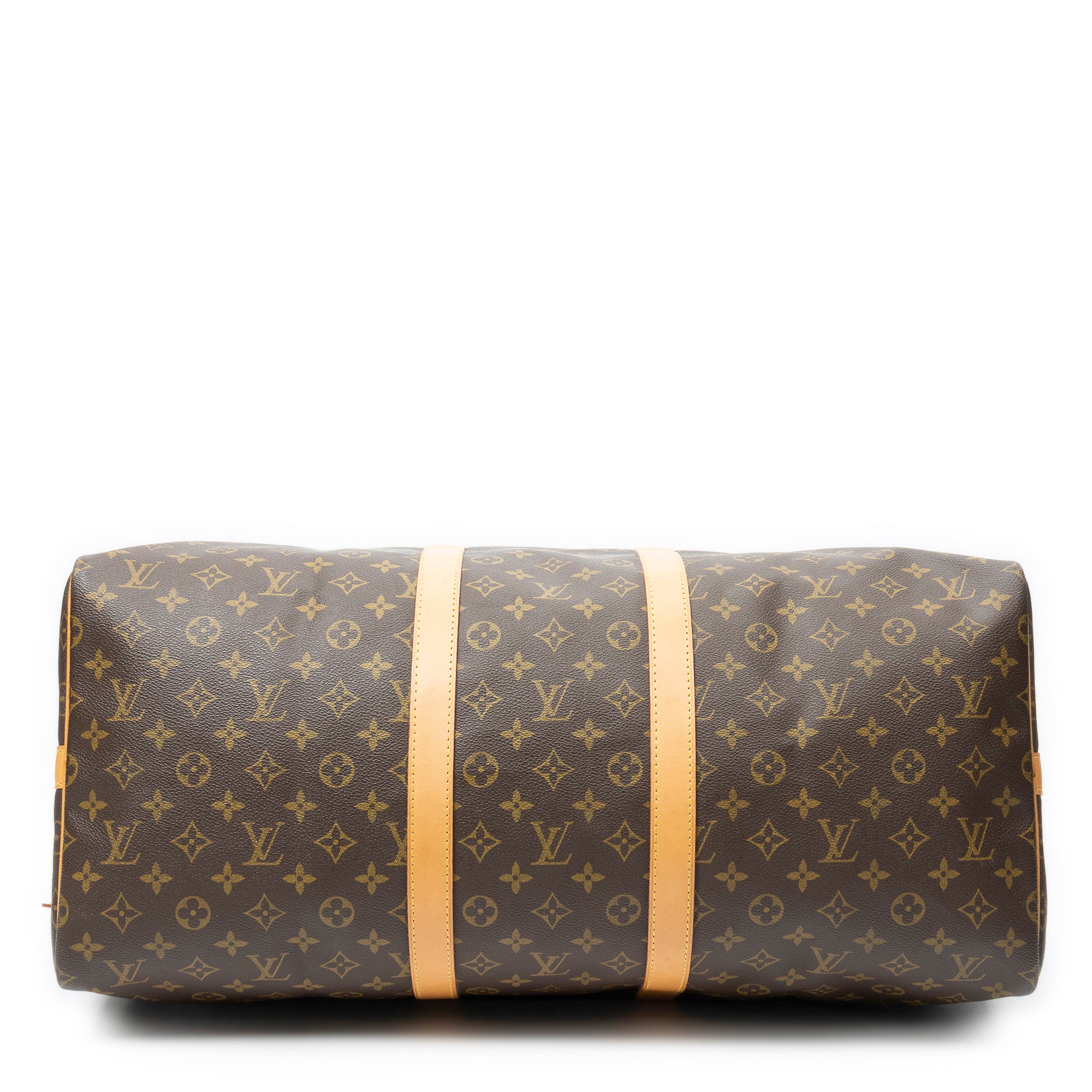 Travel Bag Keepall Bandouliere 55 Brown Monogram Canvas