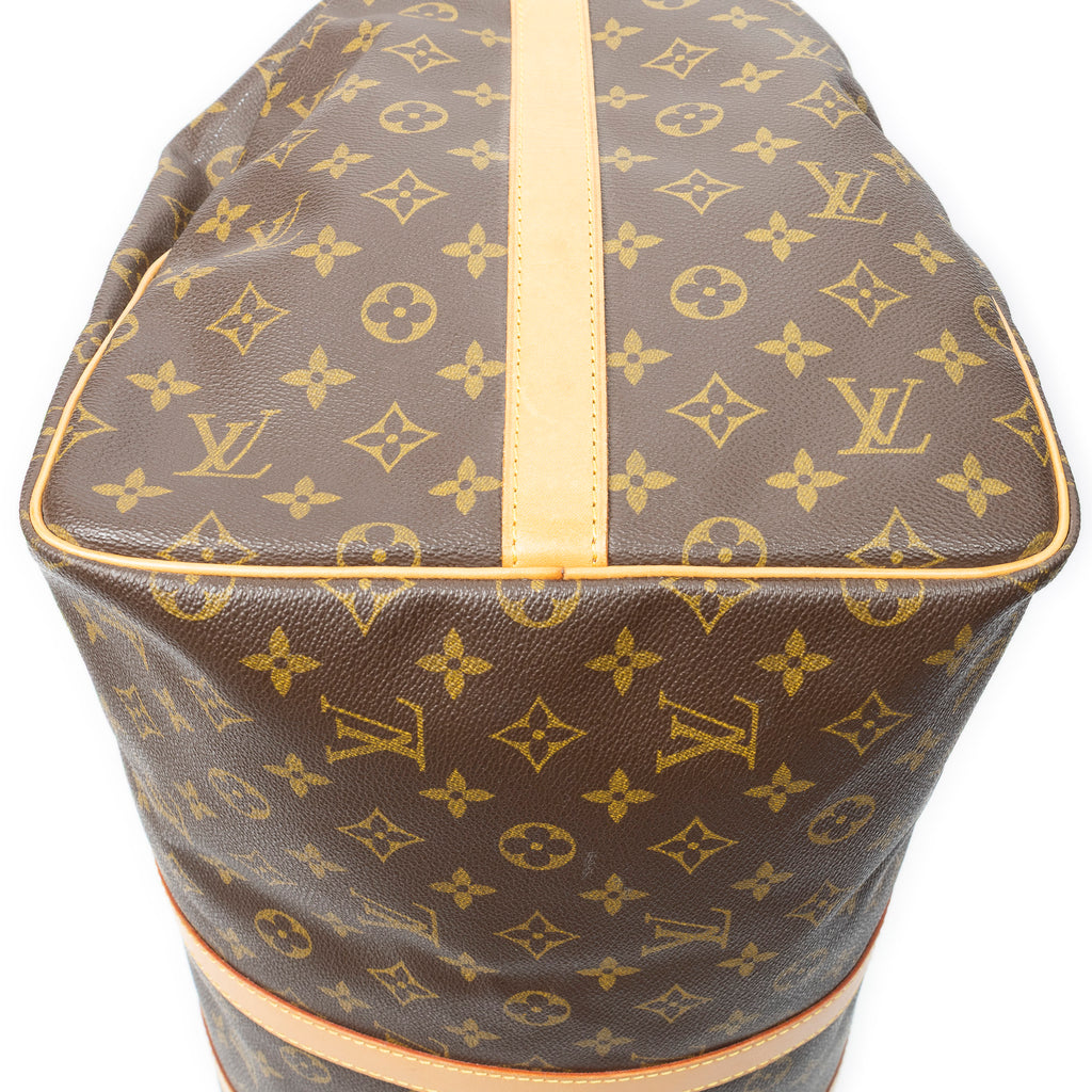 Travel Bag Keepall Bandouliere 55 Brown Monogram Canvas
